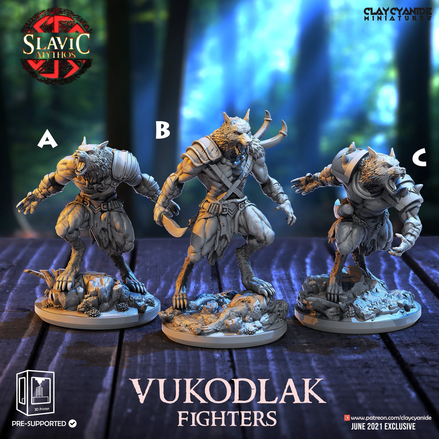 Clay Cyanide - Vukodlak Werewolf Fighters - Slavic Mythos 2021 June