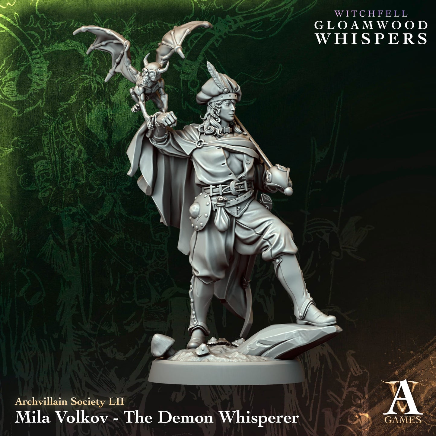 Archvillain Games - Mila Volkov, The Demon Whisperer , Archvillain Society Vol. LIΙ - Witchfell Gloamwood Whispers 2025 October
