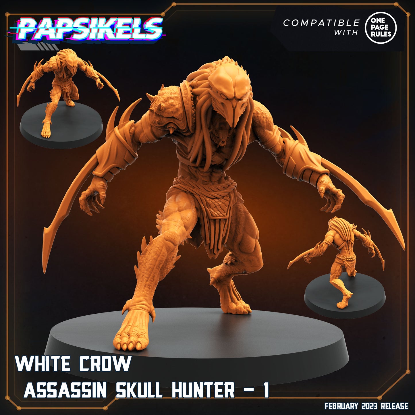 Papsikels - White Crow, Assassin Skull Hunter 1 - 2024 February