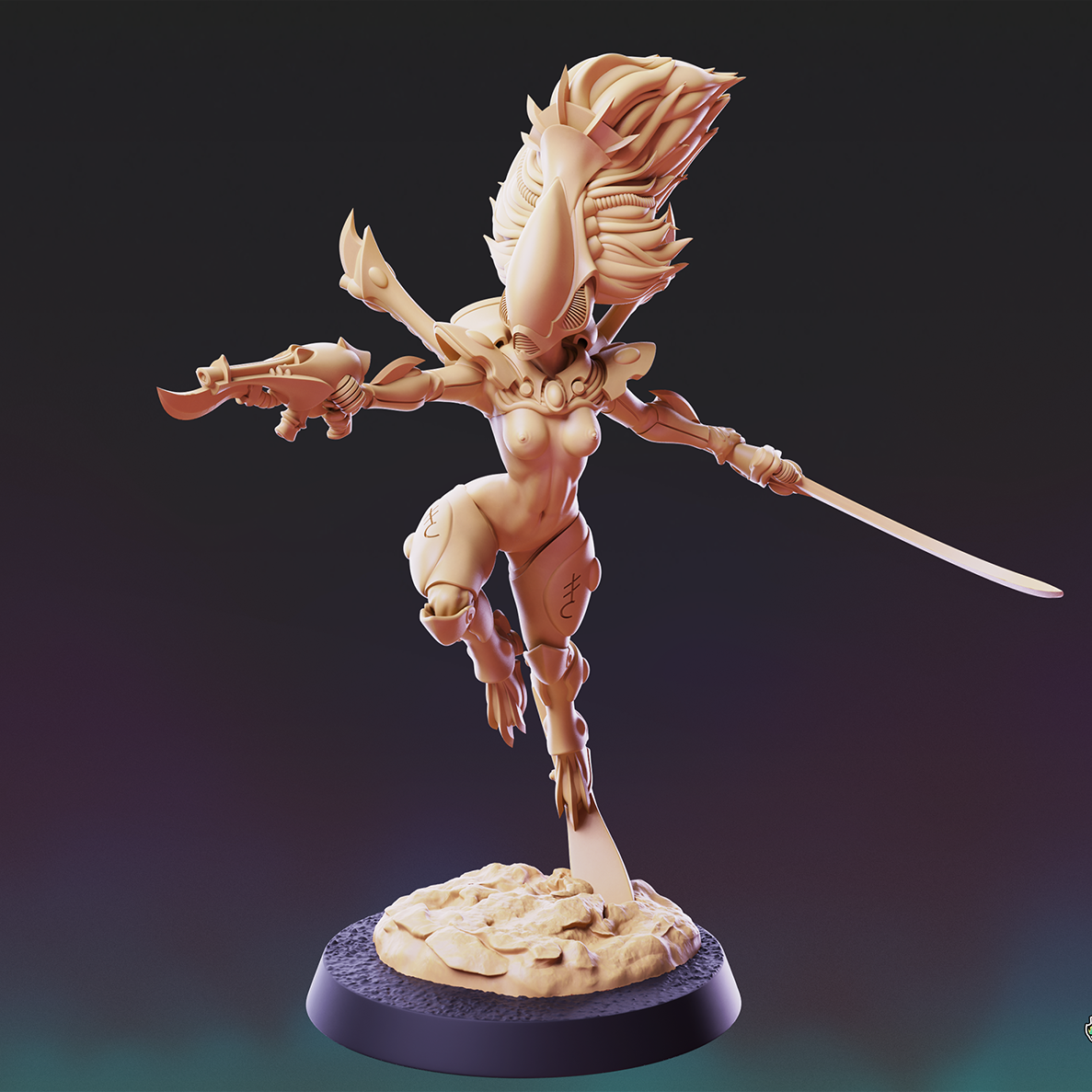 PSMiniatures - Wailing Phantom A, Eldar - Warhammer 40K