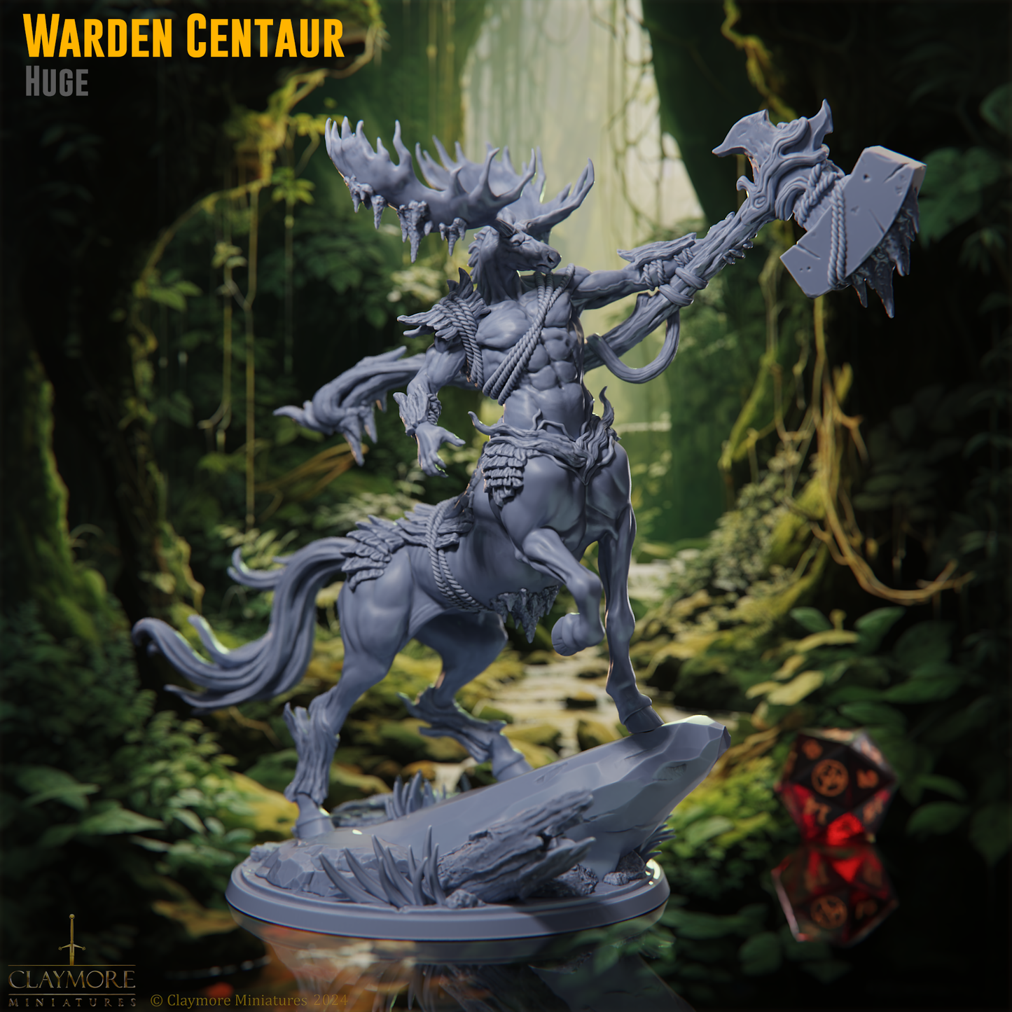 Claymore Miniatures - Warden Centaur - Rangers Of The Savage Frontiers 2025 February