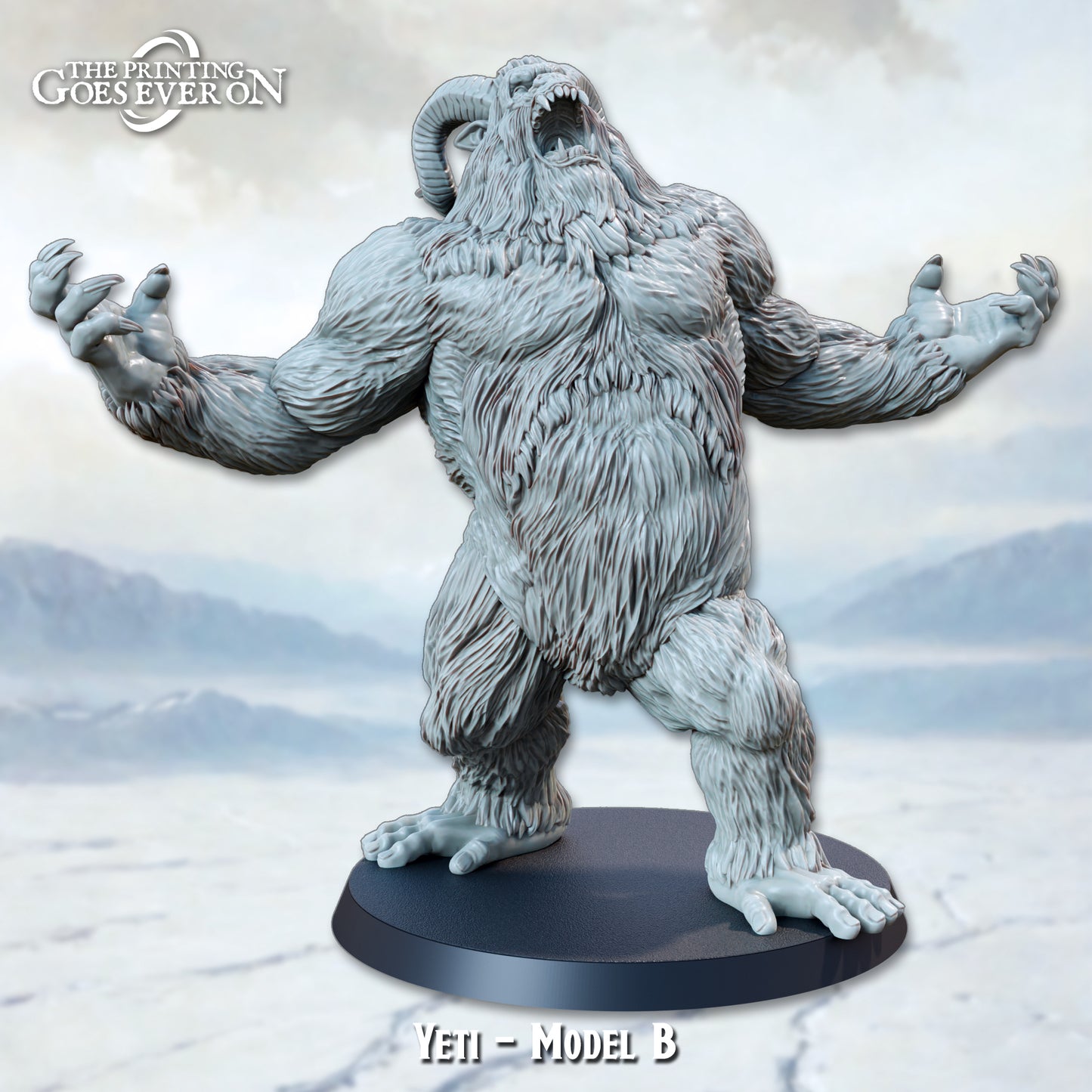 The Printing Goes Ever On - Yeti B (Large) - Frostbound Fate 2024 December