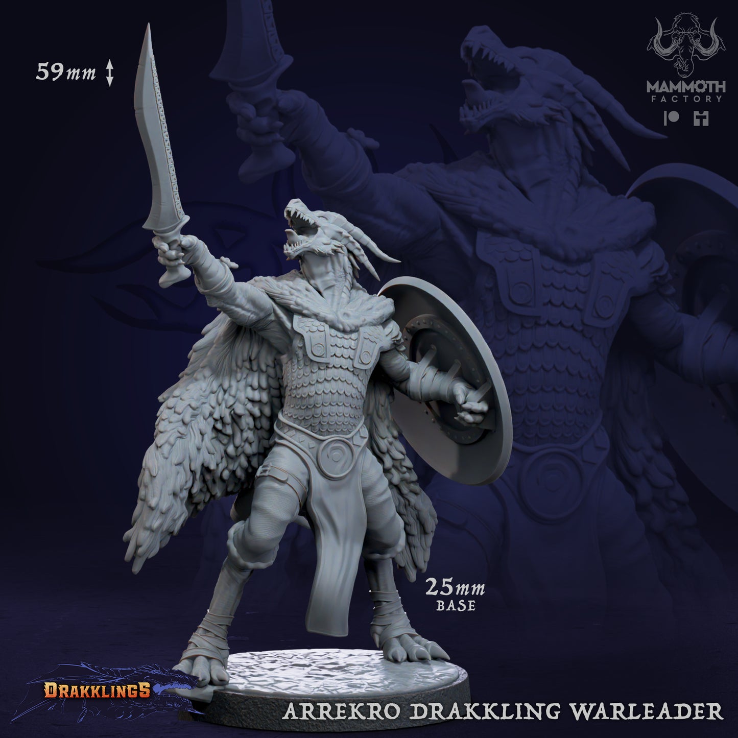Mammoth Factory - Arreko Drakkling Warleader - Drakklings 2023 November