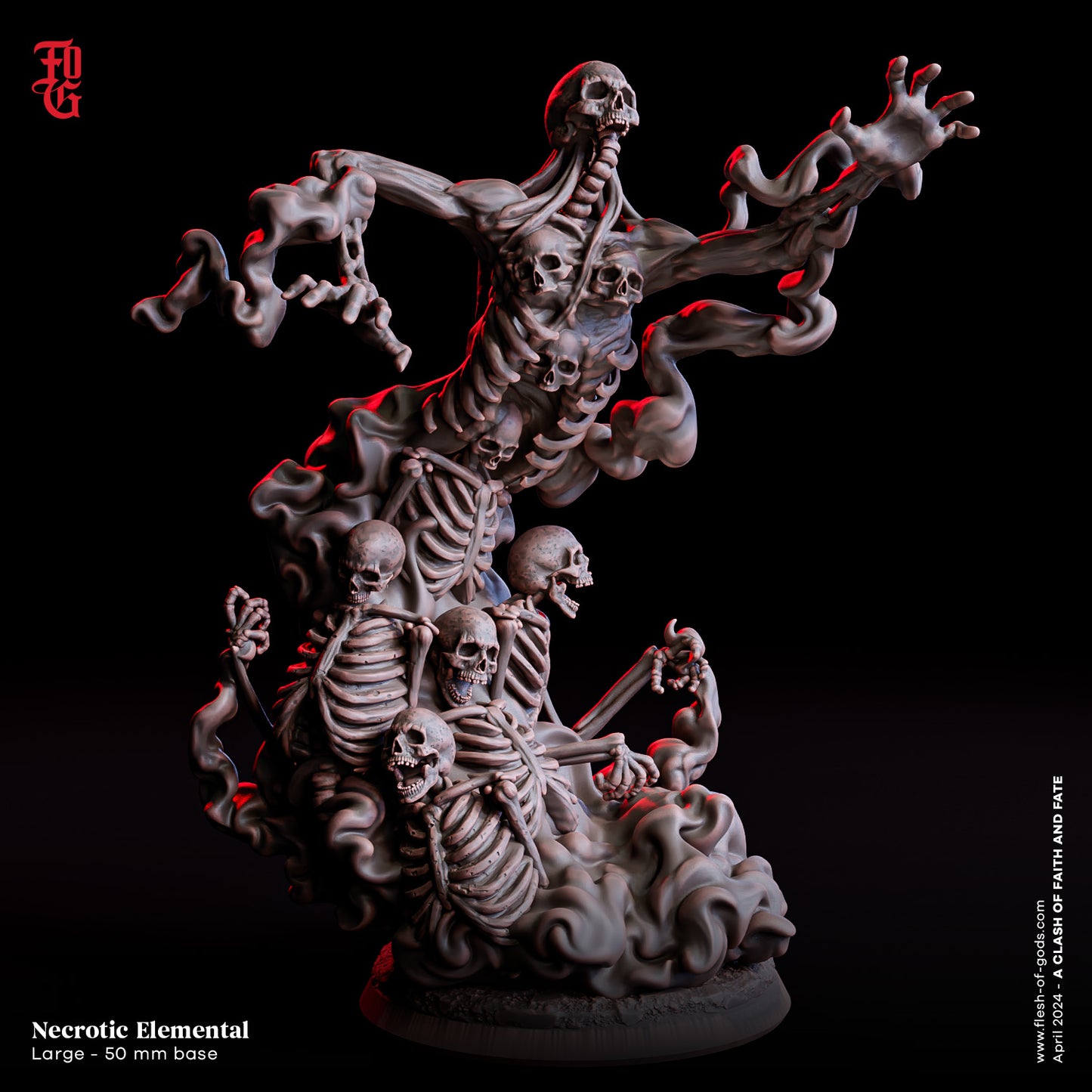 Flesh Of Gods - Necrotic Elemental - A Clash Of Faith Anf Fate 2024 April Release 100mm