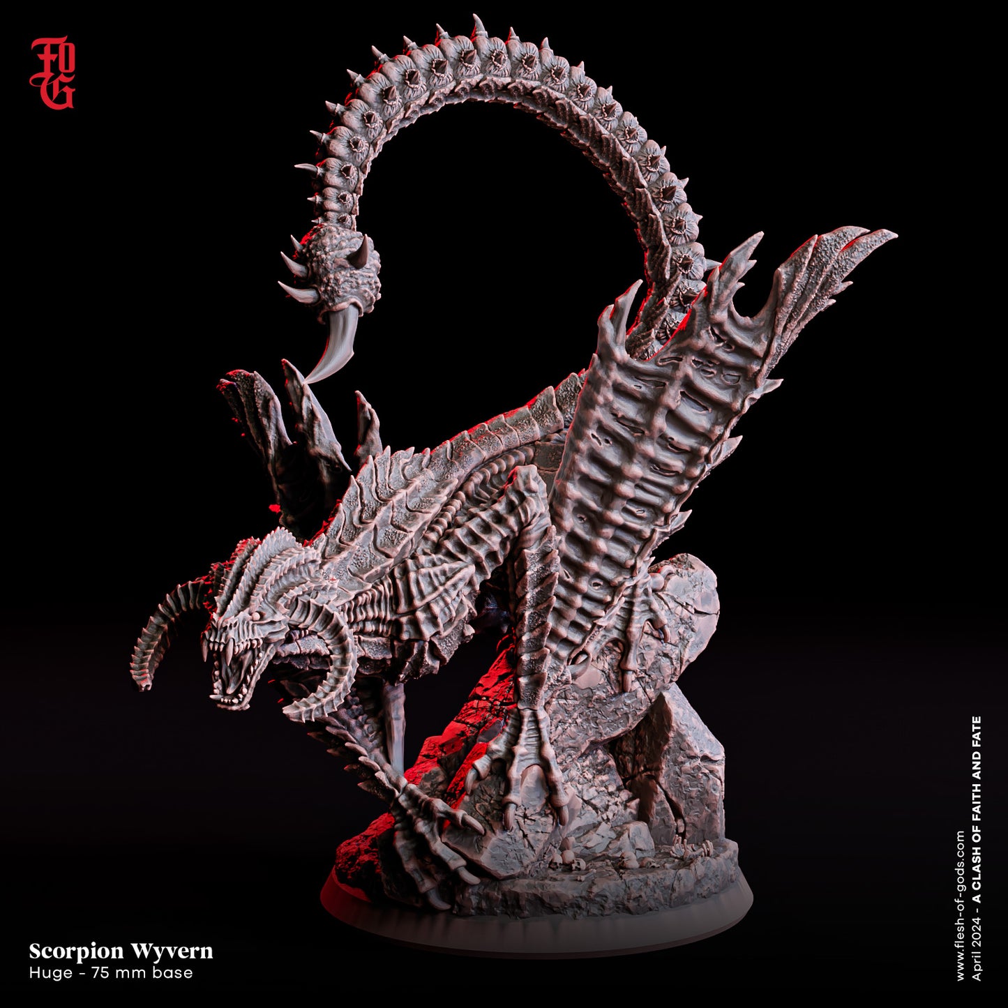 Flesh Of Gods - Scorpion Wyvern - A Clash Of Faith Anf Fate 2024 April Release 150mm