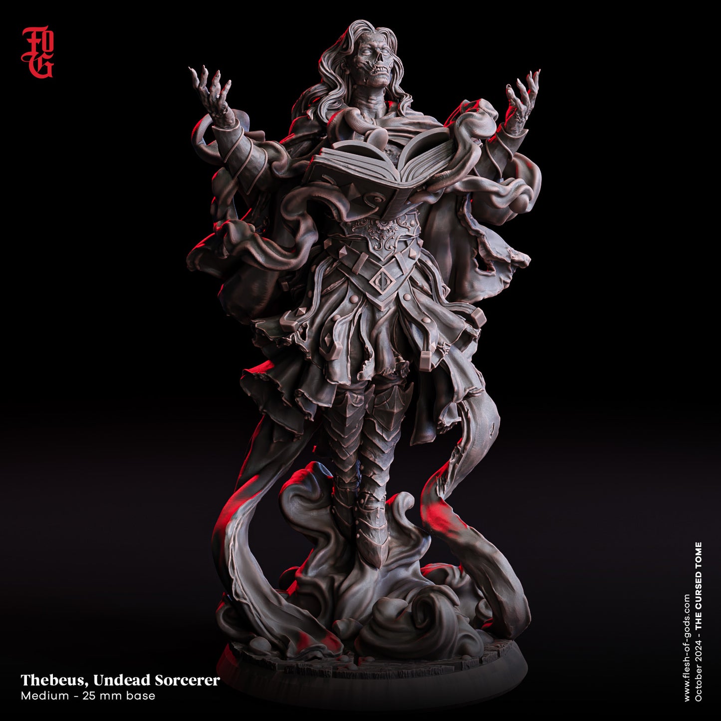 Flesh Of Gods - Thebeus Undead Sorcerer - The Cursed Tome - 2024- October Release (Medium)