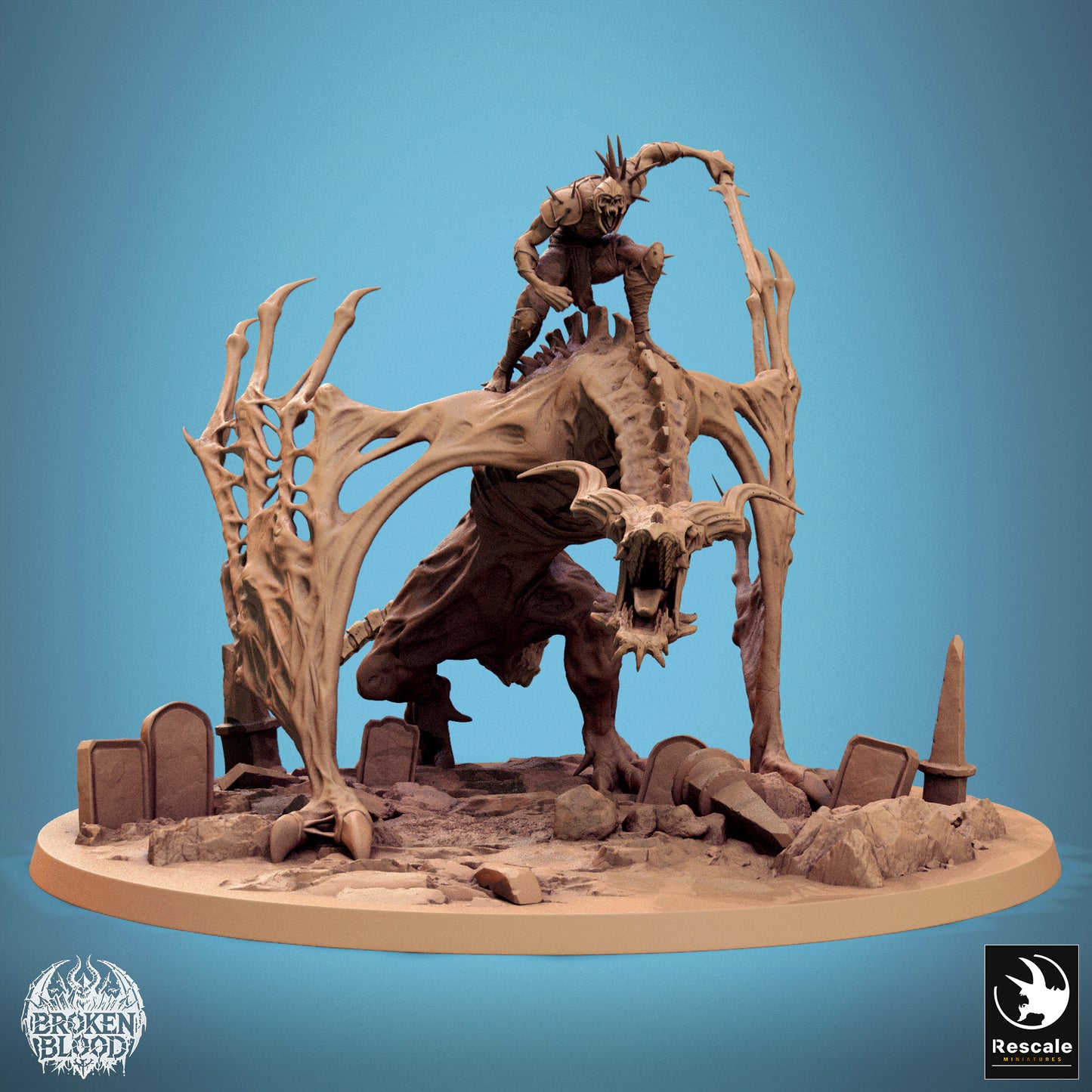 Rescale Miniatures (Lord of the Print) - Bann Wyvern (Huge) - Broken Blood 2024 November
