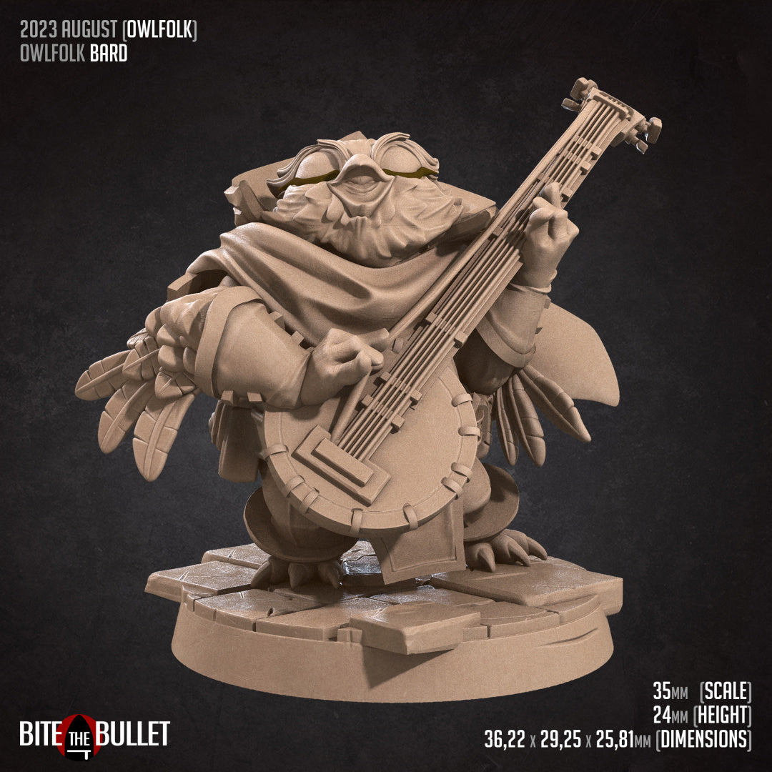 Bite the Bullet - Owlfolk Bard - Owlfolks August 2023