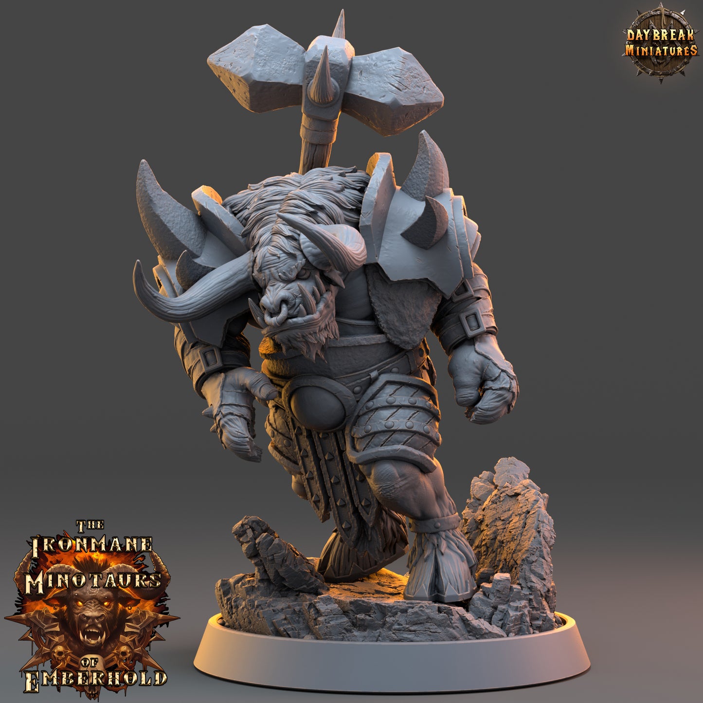 Daybreak Miniatures - The Ironmane Minotaurs of Emberhold 2024 August Release 35mm