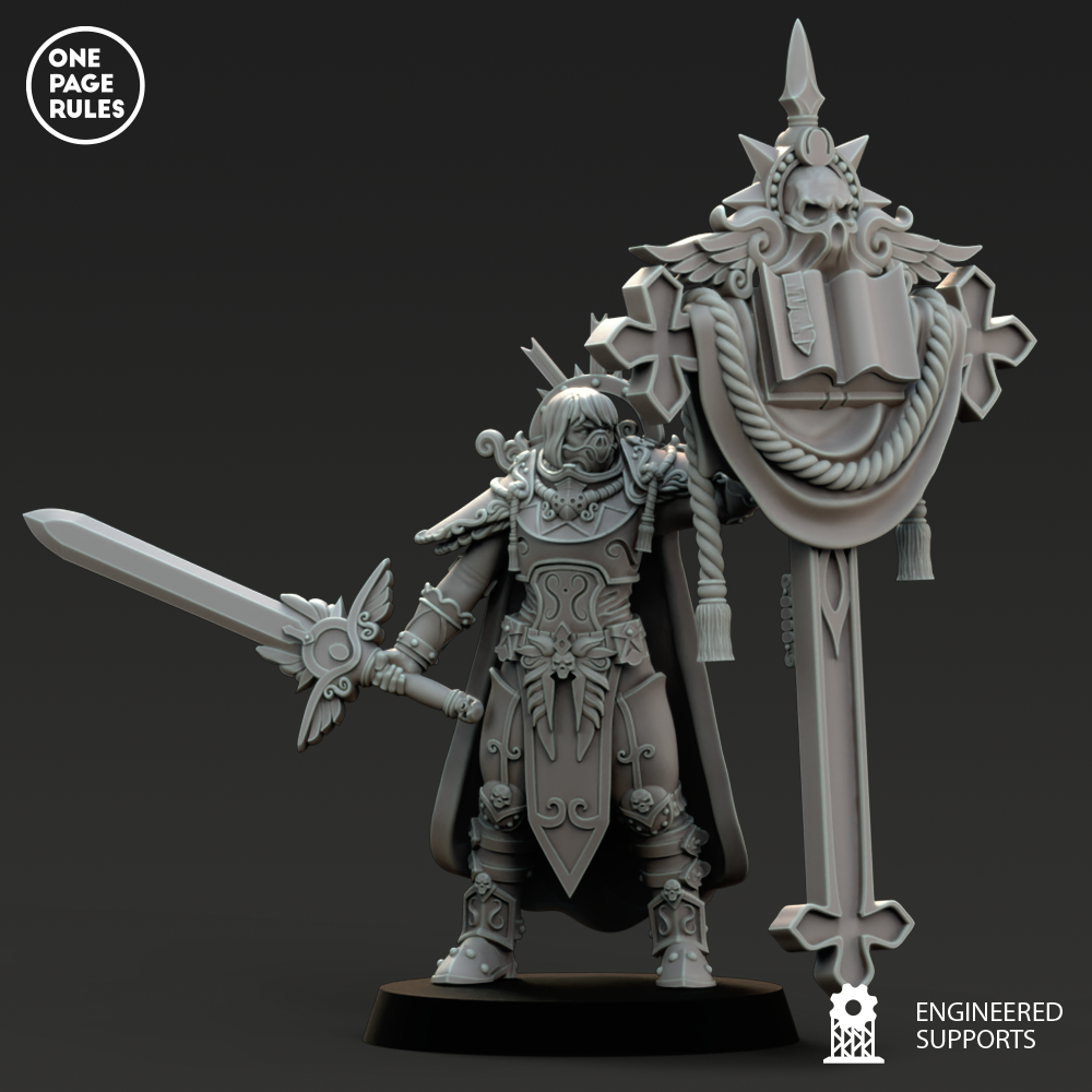 One Page Rules - Celestials Banner Bearer, Adepta Sororitas - Warhammer 40k 2023 May