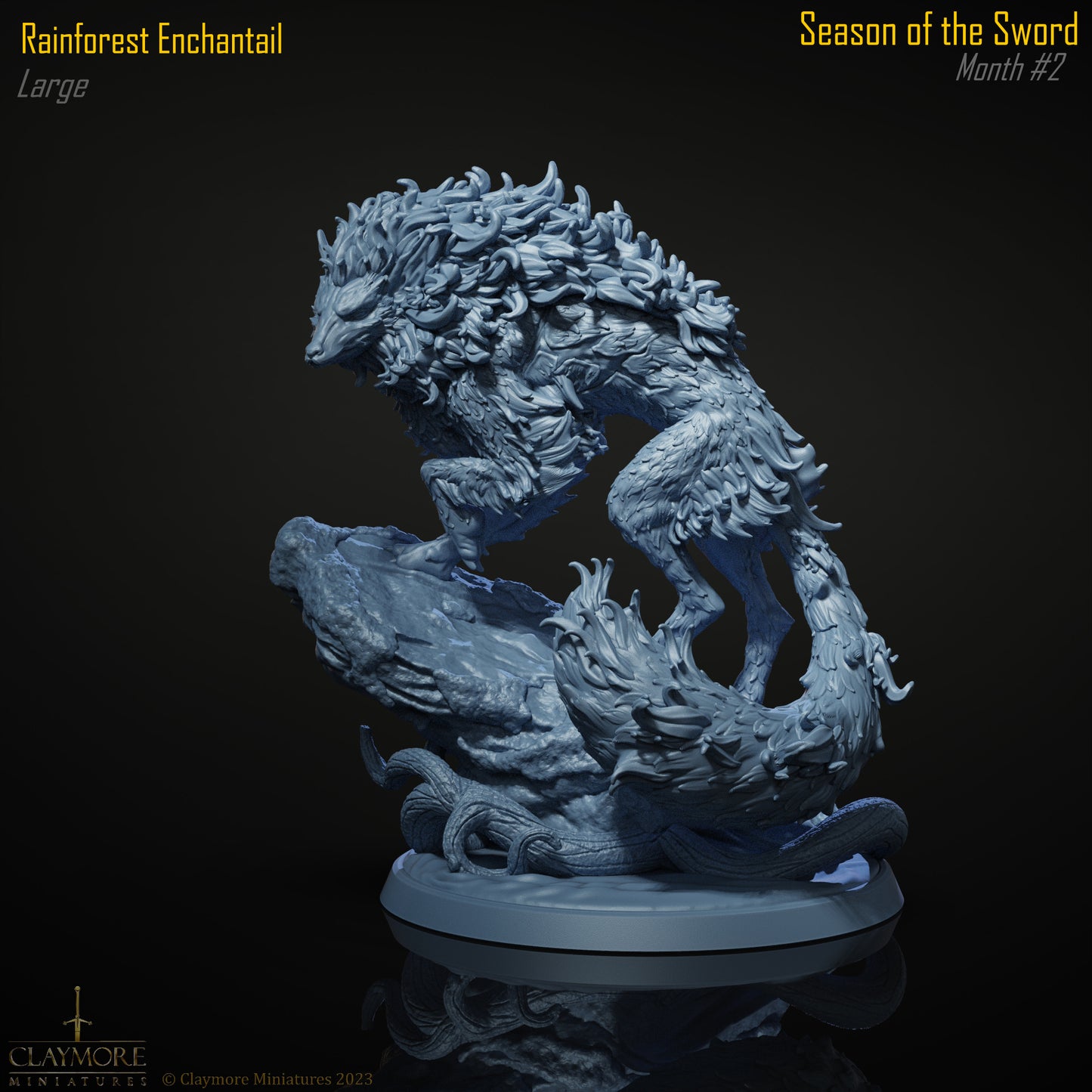 Claymore Miniatures - Rainforest Enchantail (Large)- The Crimson Howling 2024 March