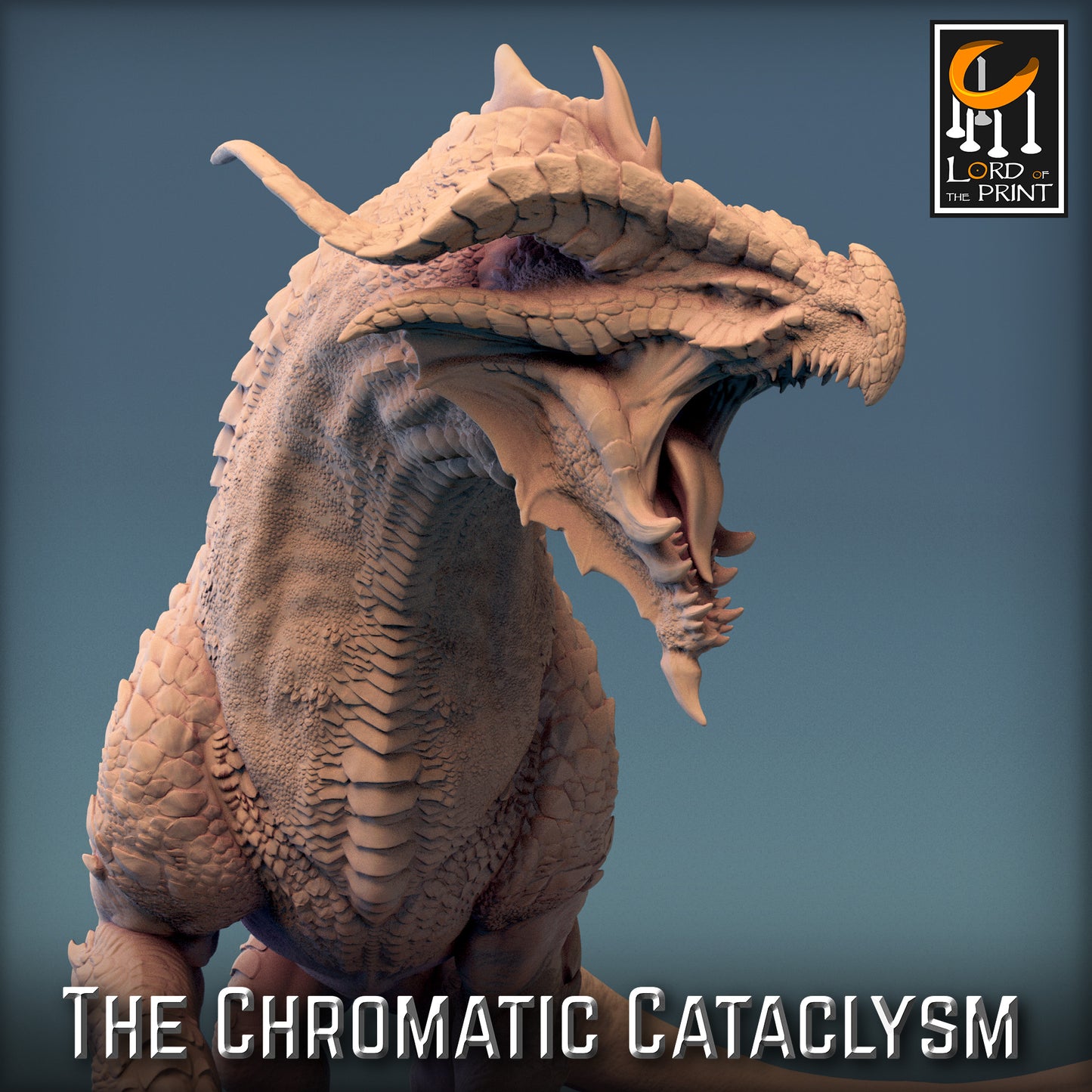 Rescale Miniatures (Lord of the Print) - Dragonspawn Red Drake (Large) - The Chromatic Cataclysm 2023 December