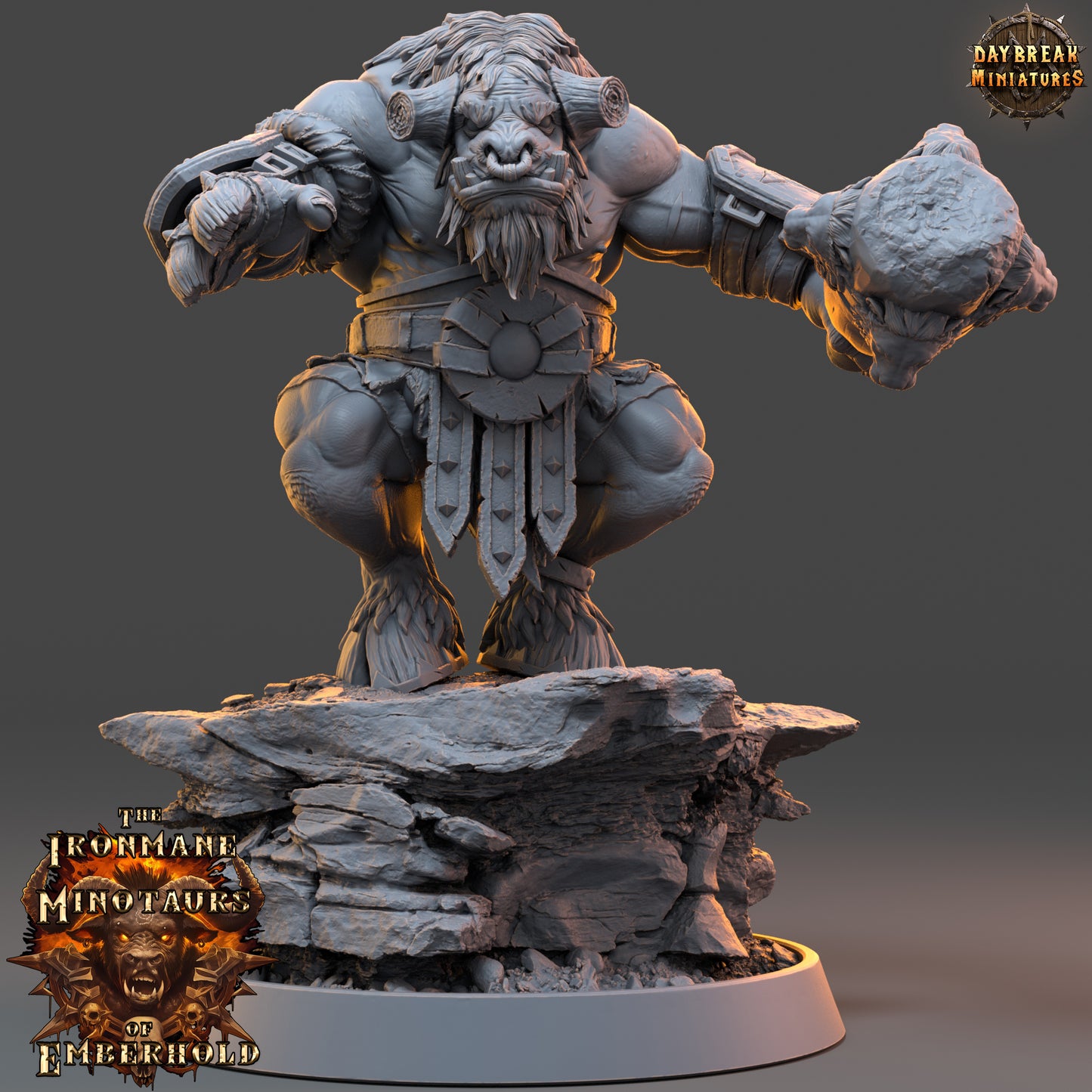 Daybreak Miniatures - The Ironmane Minotaurs of Emberhold 2024 August Release 35mm