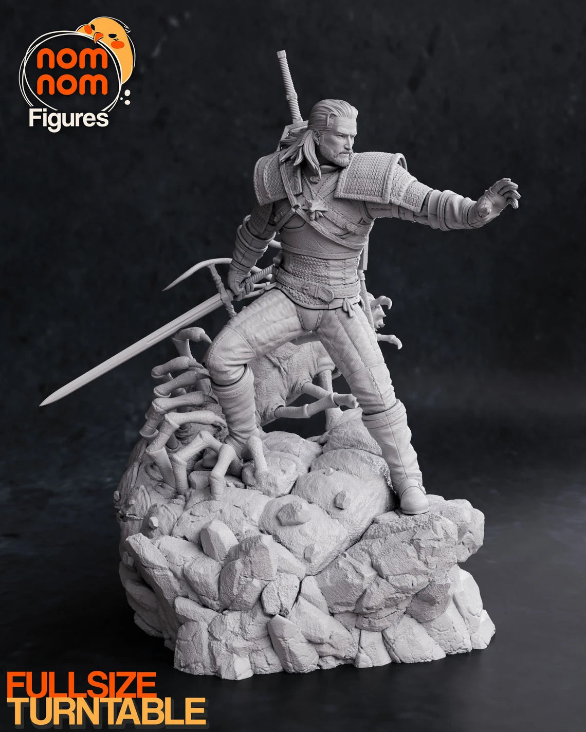 NomNom Figures - Geralt of Rivia, The White Wolf - The Witcher