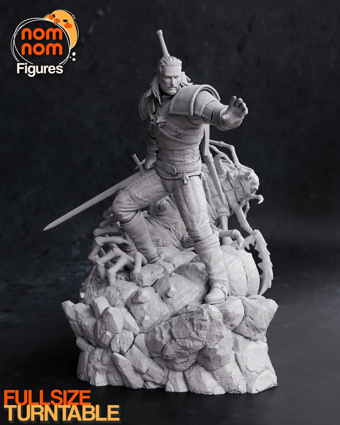 NomNom Figures - Geralt of Rivia, The White Wolf - The Witcher