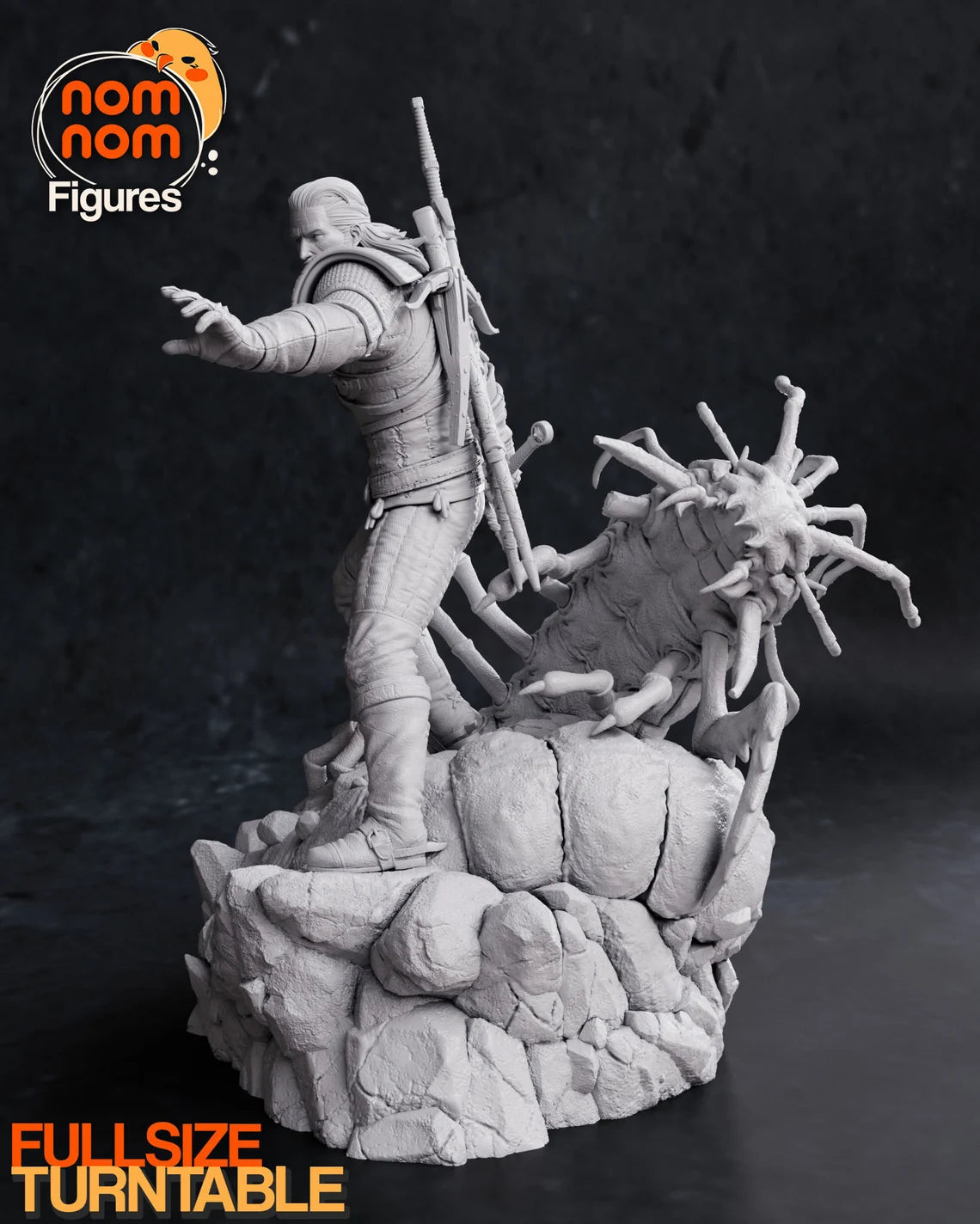 NomNom Figures - Geralt of Rivia, The White Wolf - The Witcher