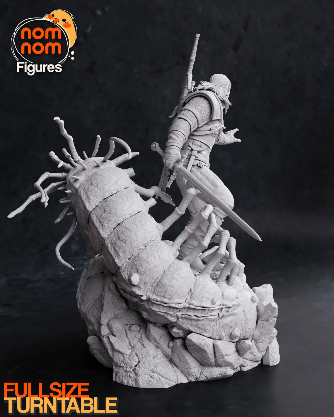 NomNom Figures - Geralt of Rivia, The White Wolf - The Witcher