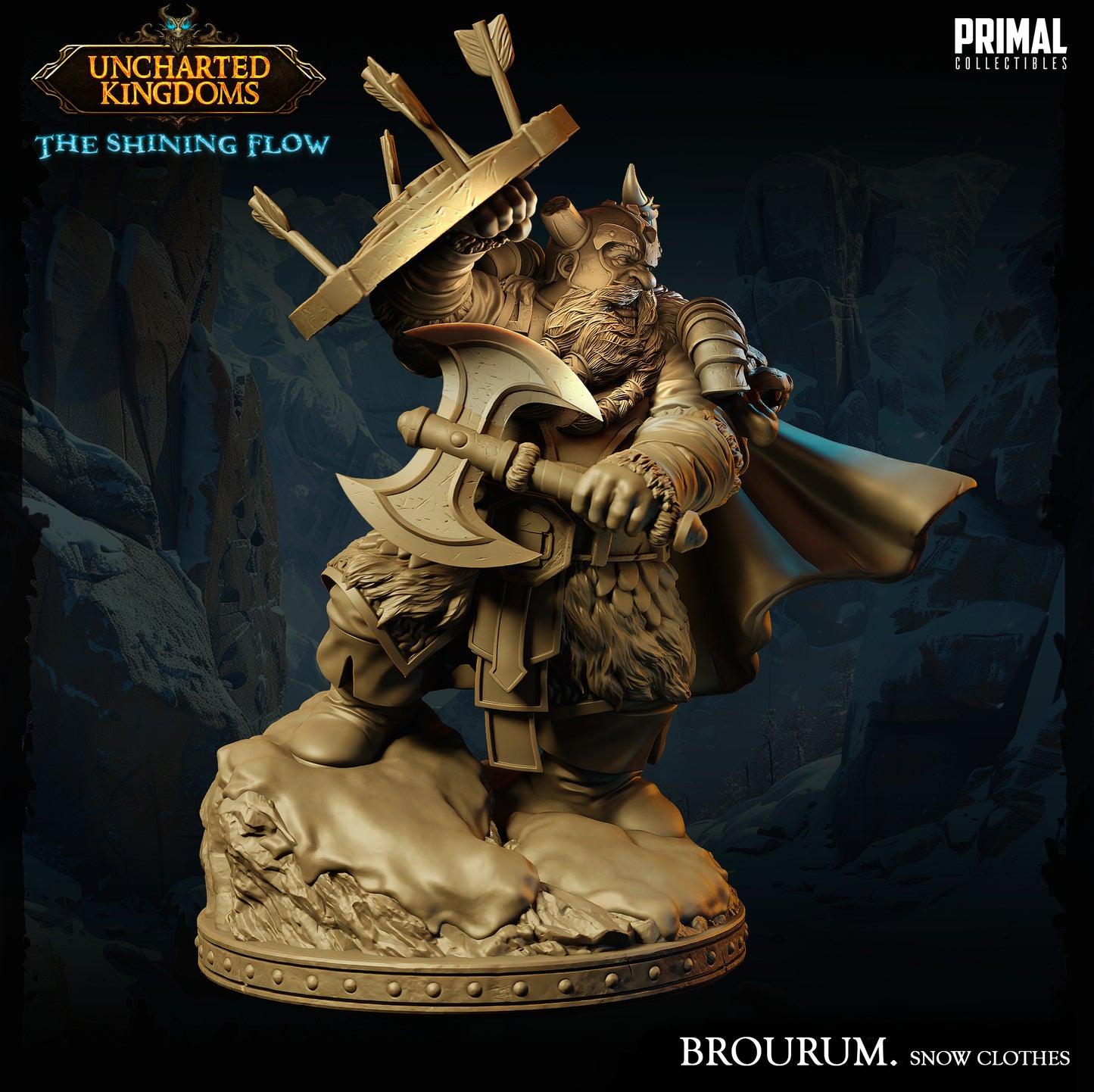 Primal Collectibles - Dwarf Bruenor Battlehammer Snow Clothes - UK The Shining Flow 2024 May