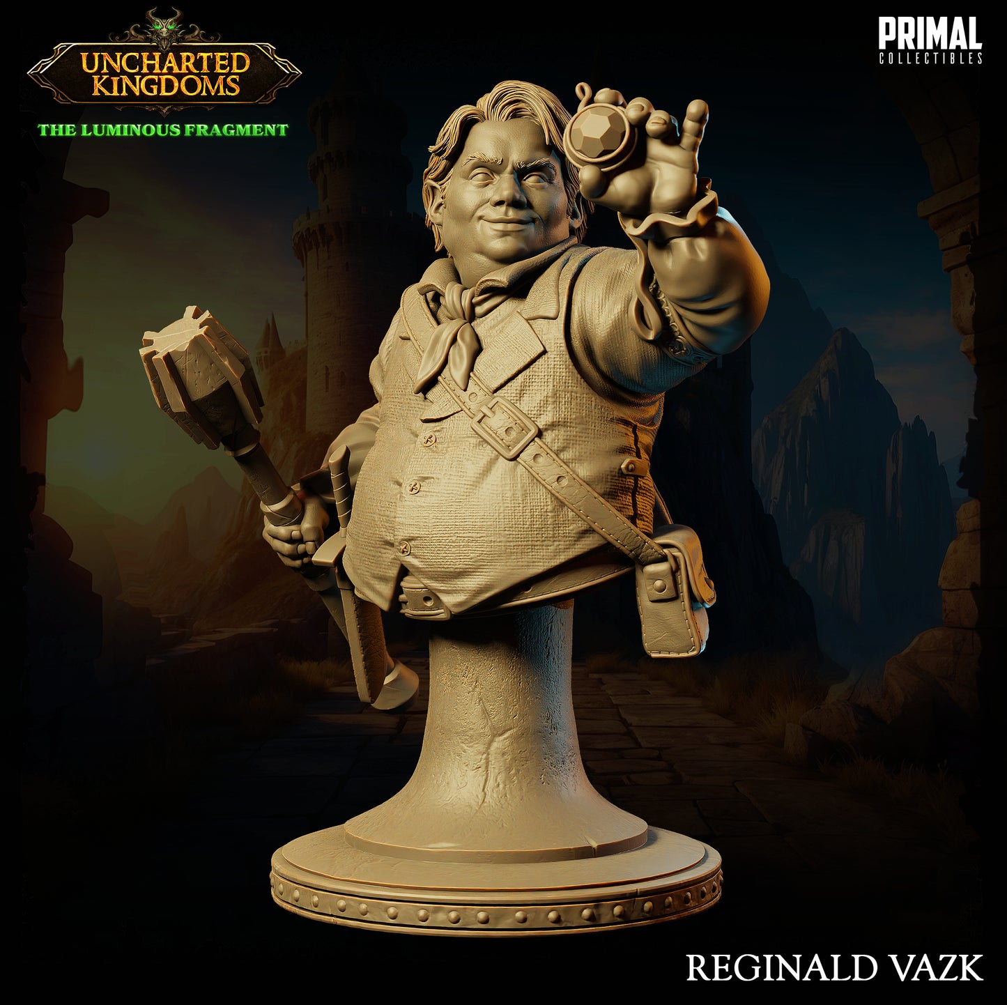Primal Collectibles - Regis Vazk, Halfing Rogue Bust - UK The Louminus Fragment 2024 April