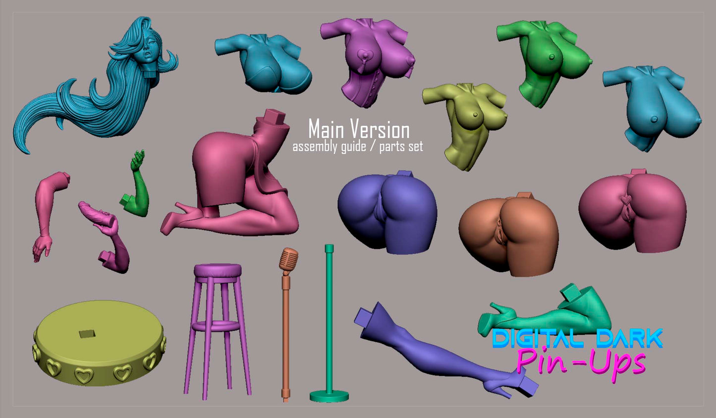 Digital Dark Pin Ups - Jessica Rabbitt