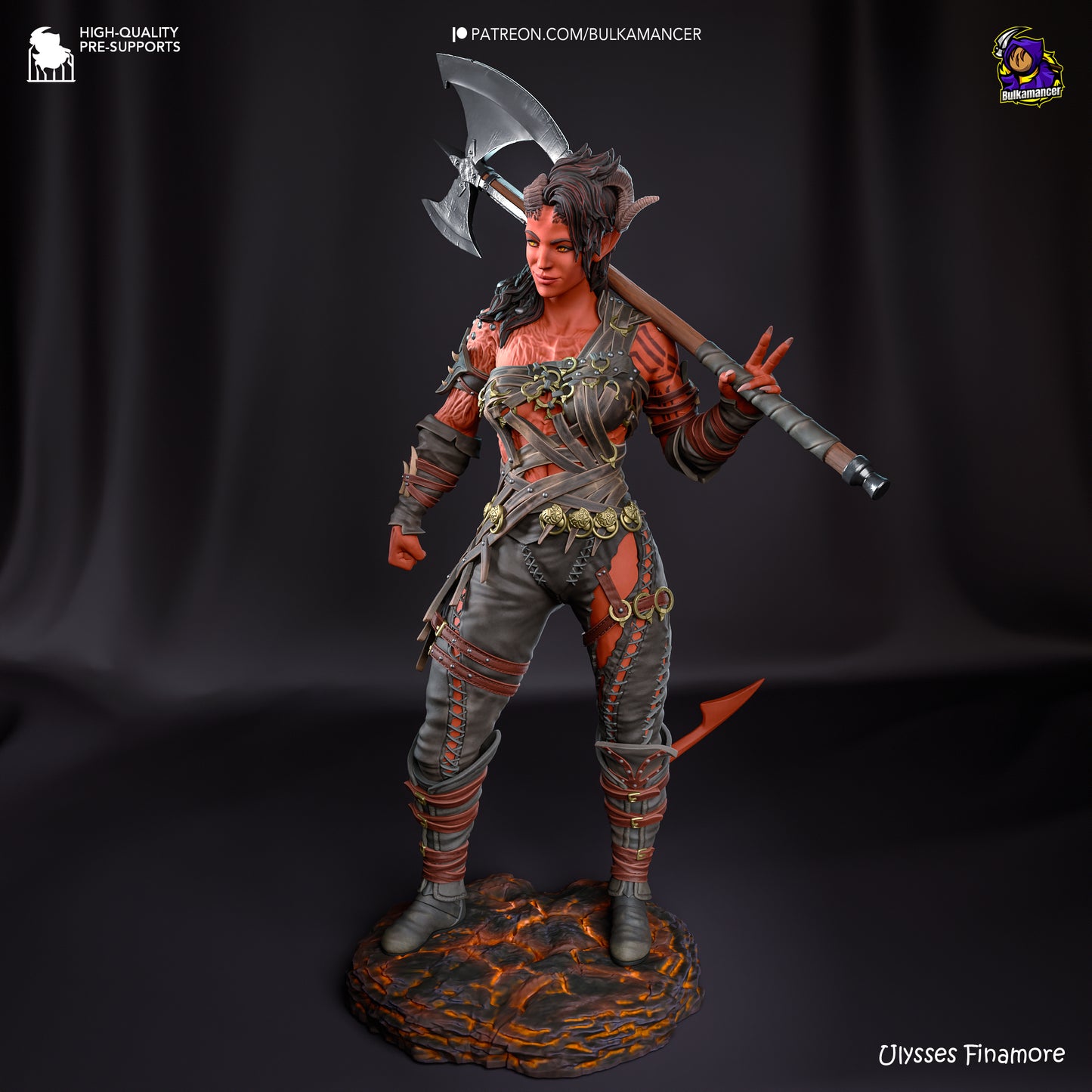 Bulkamancer - Karlach, Tiefling barbarian - Baldurs Gate 3
