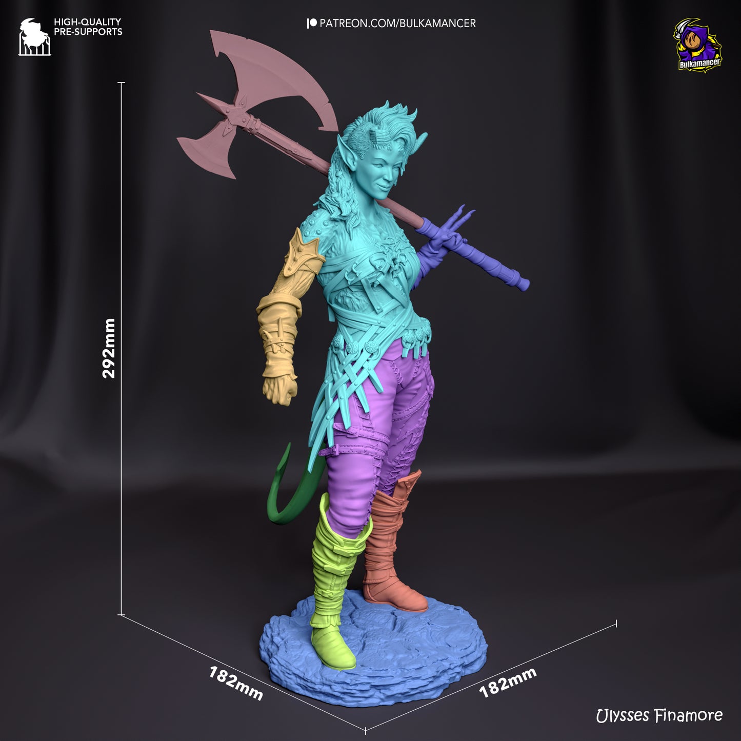 Bulkamancer - Karlach, Tiefling barbarian - Baldurs Gate 3