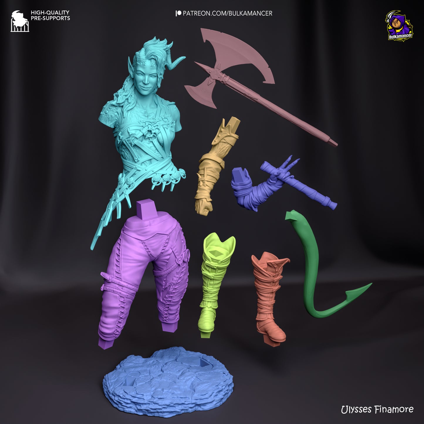 Bulkamancer - Karlach, Tiefling barbarian - Baldurs Gate 3
