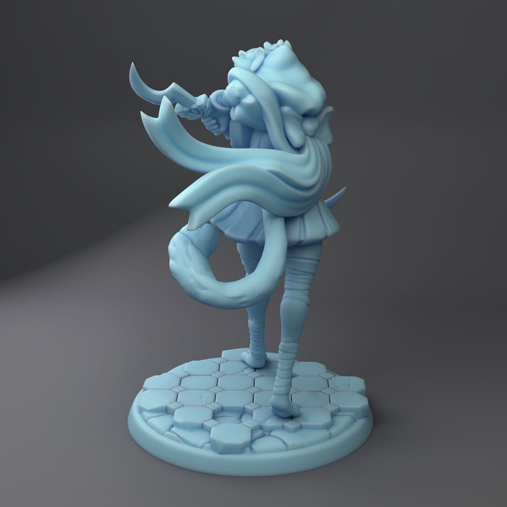 Twin Goddess Miniatures - Sailor Karpri, Tabaxi Magical Girl - 2022 May