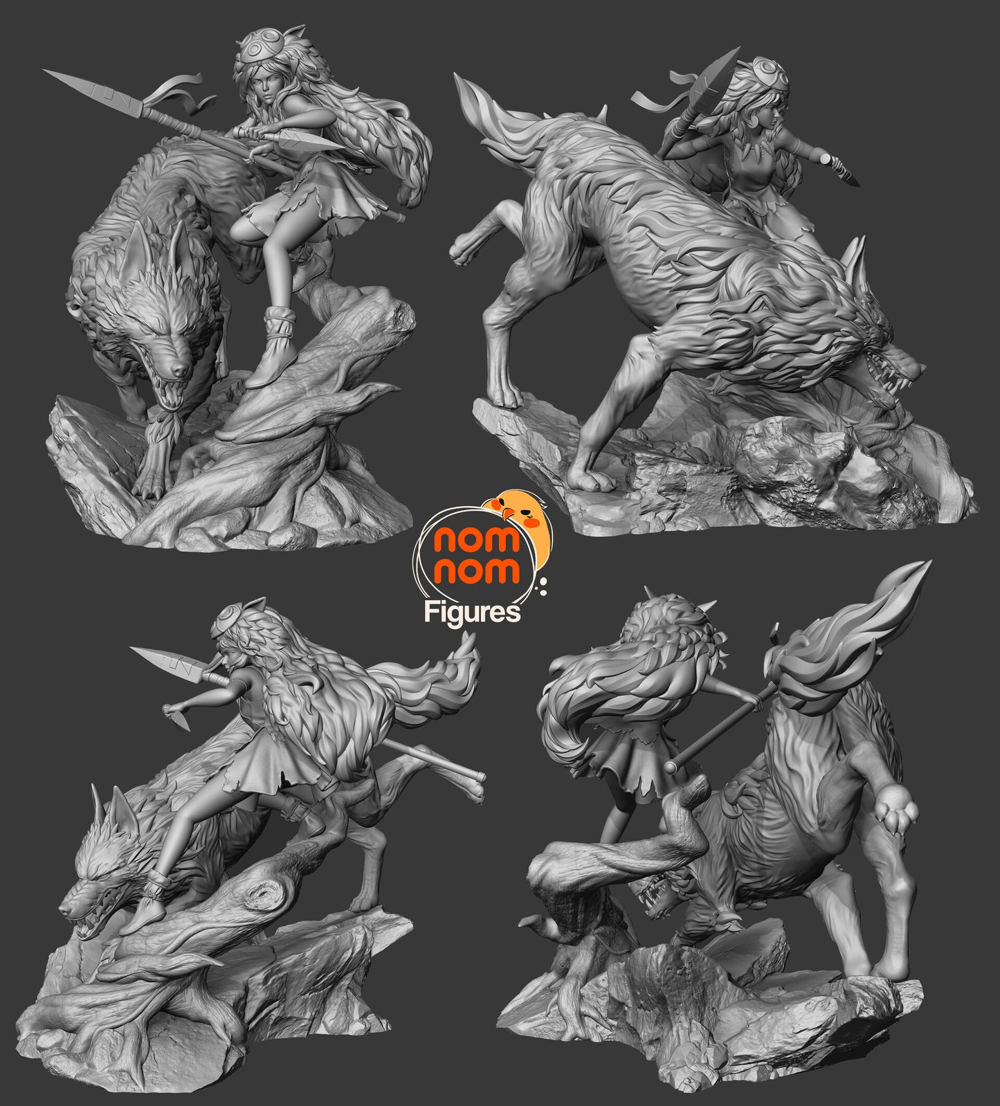 NomNom Figures - Princess Mononoke 75mm / 190mm