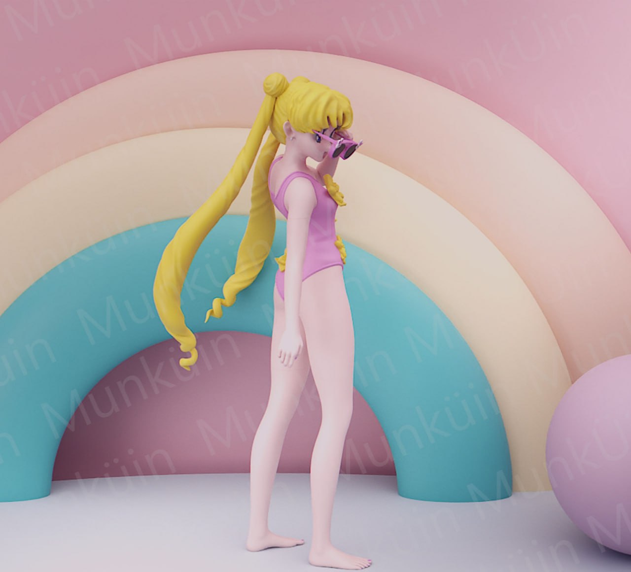 Munkuin - Serena Tsukino Bikini, Sailor Moon 150mm
