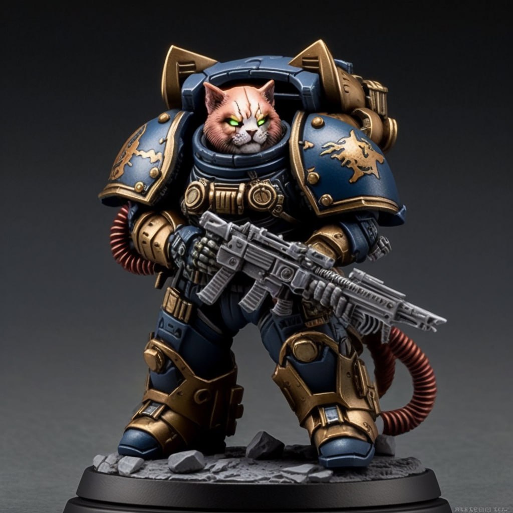 Space Marine - Catprime Michiprime Marine - Warhammer 40K