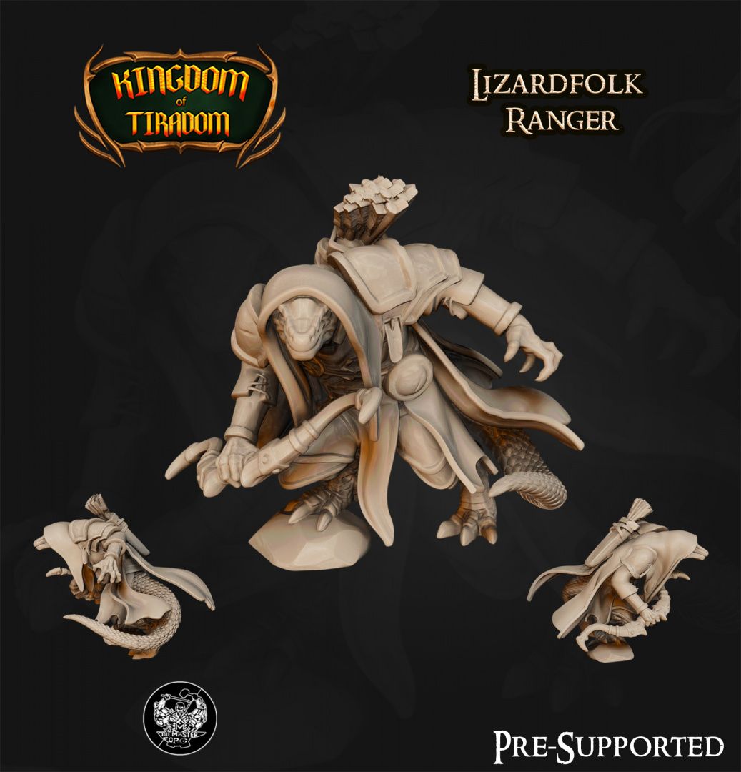 The Master Forge - Lizardfolk Ranger - Kingdom of Tiradom 35mm
