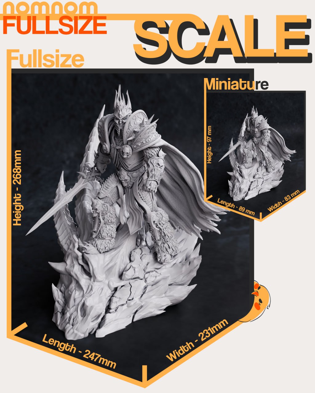 NomNom Figures - Arthas Menethil, The Lich King - World of Warcraft