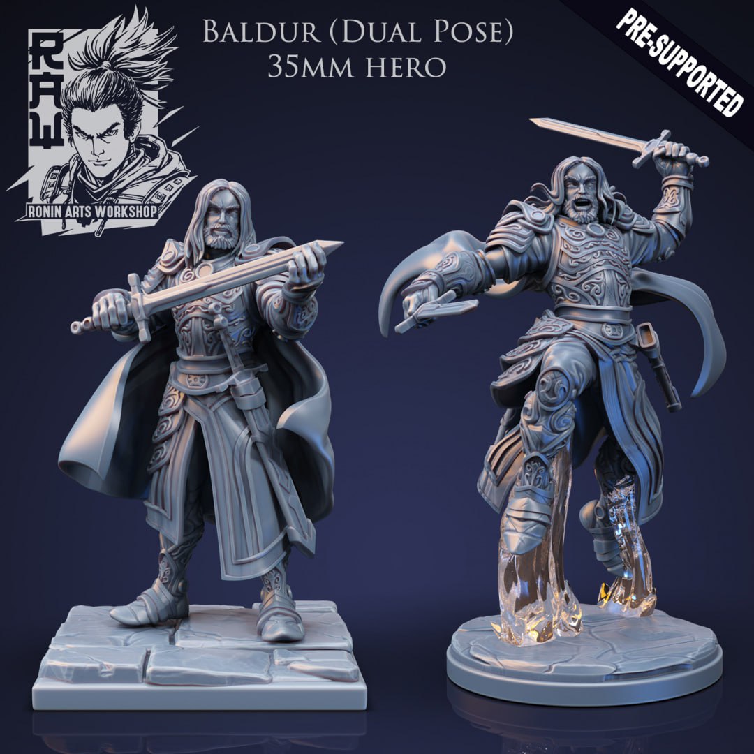 Ronin Arts - Baldur, The Human Fighter 35mm