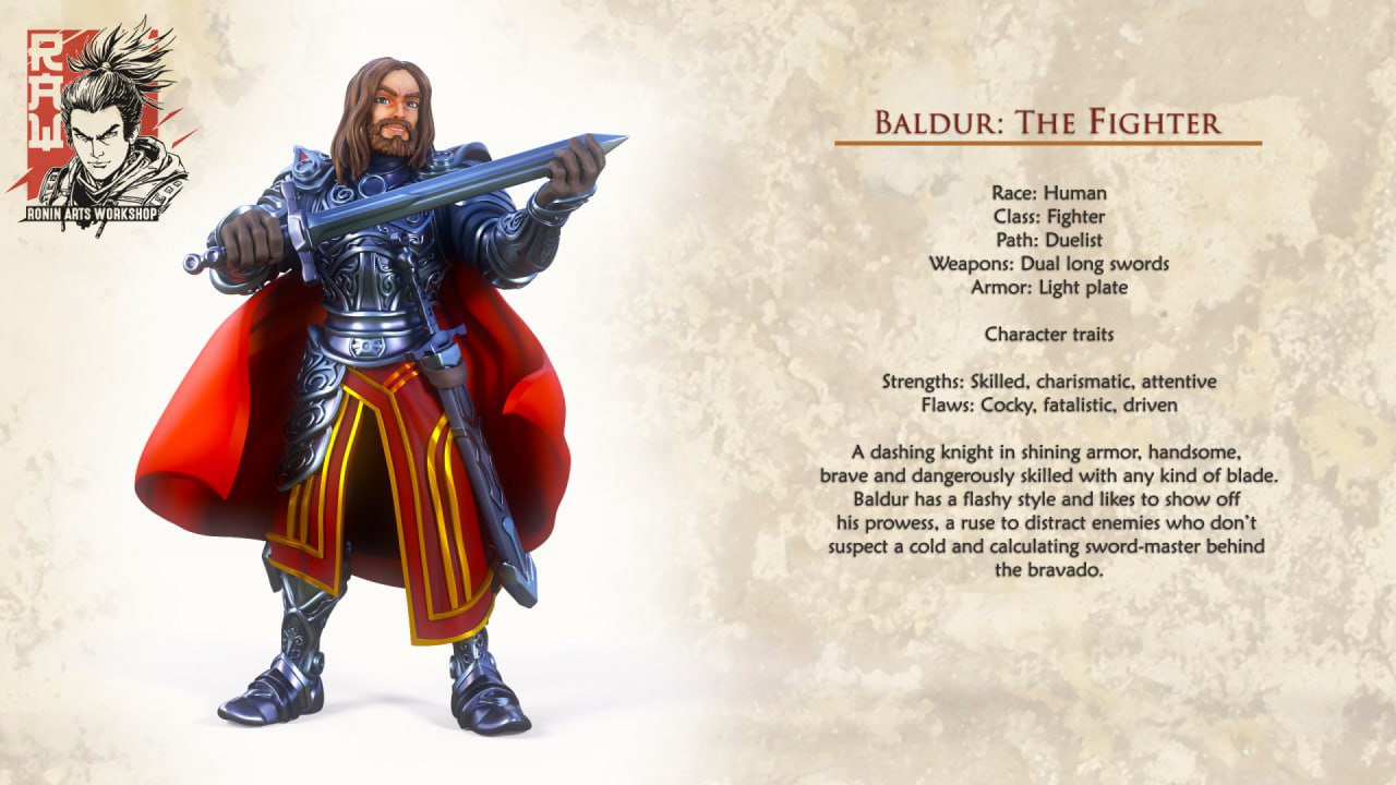 Ronin Arts - Baldur, The Human Fighter 35mm