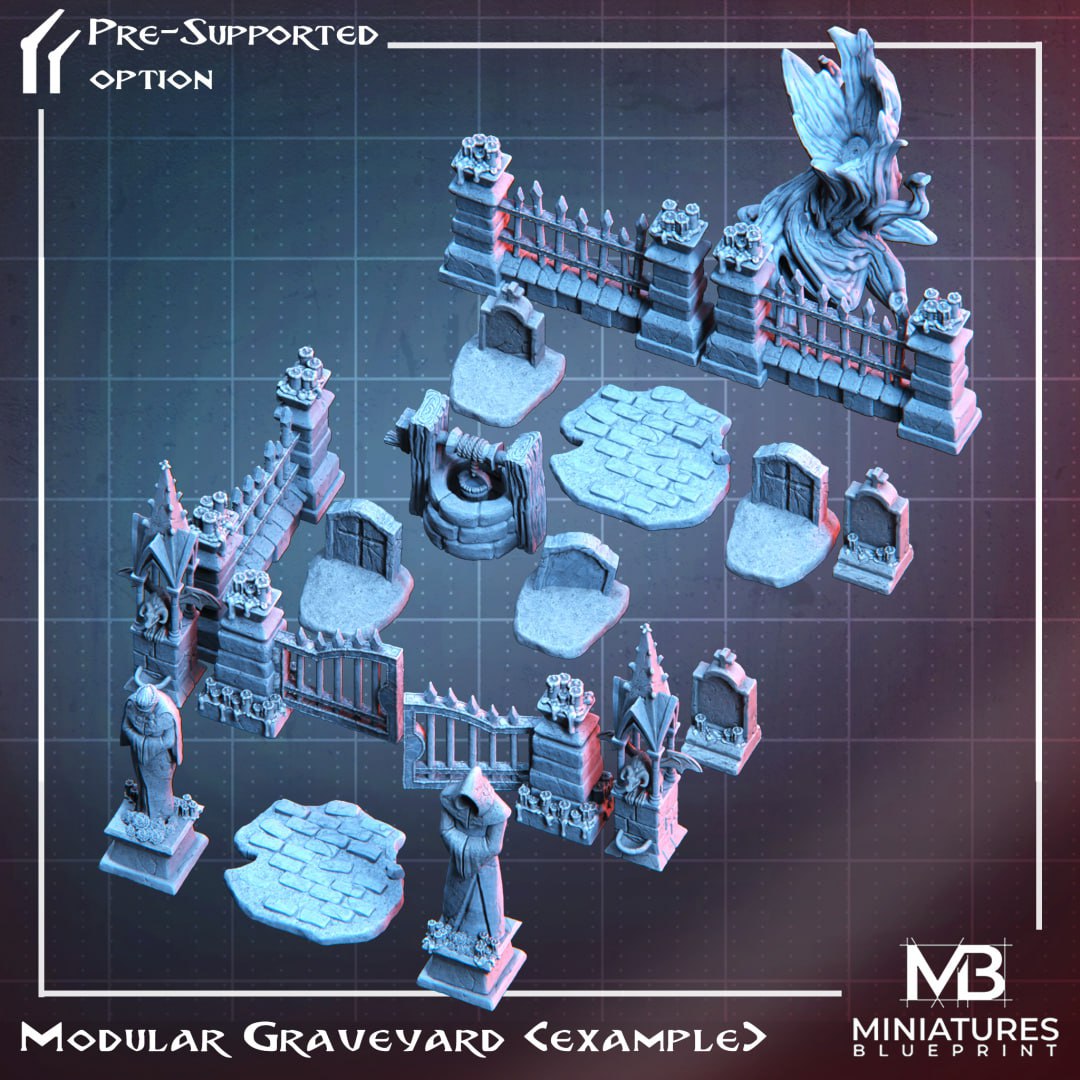 Miniatures Blueprint - Graveyard Haunters 2023 October Release 35mm