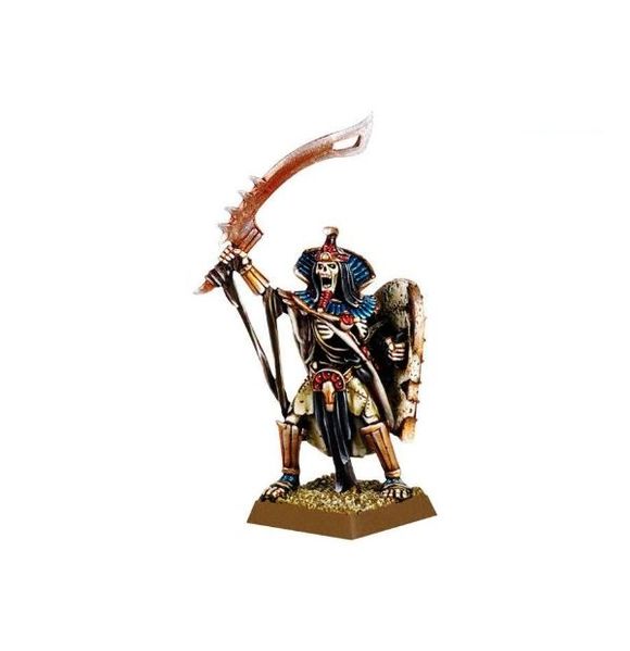 Games Workshop - Warhammer Age of Sigmar Bone Egypt King With Shield 35mm