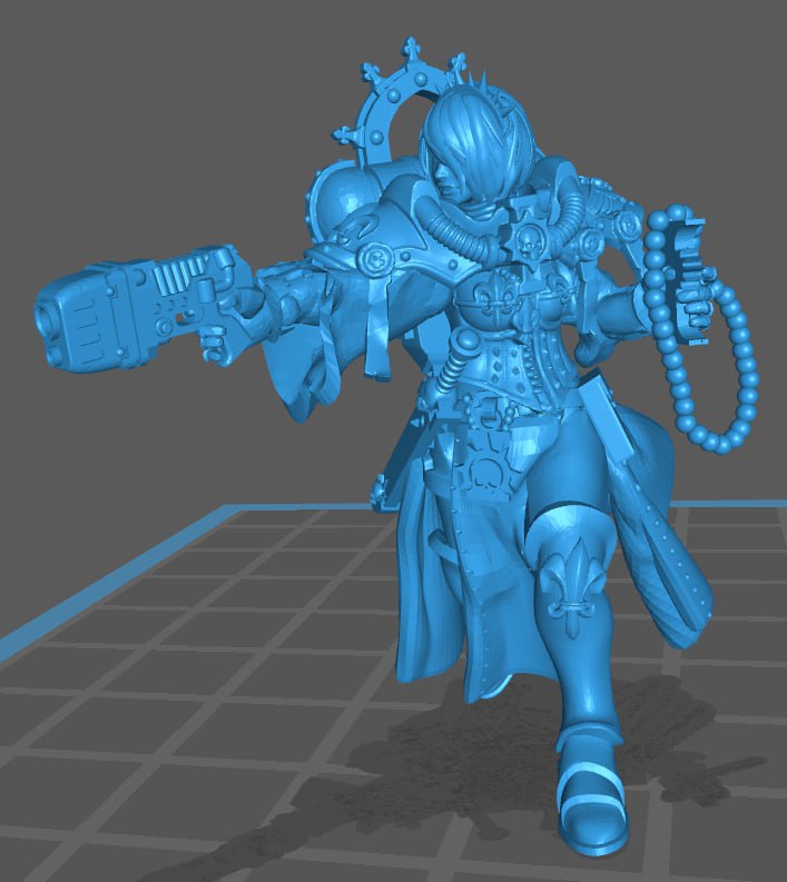 Minigames Miniatures - Nier, Santly Priestess of Palatial Power, Adepta Sororita - Warhammer 40K