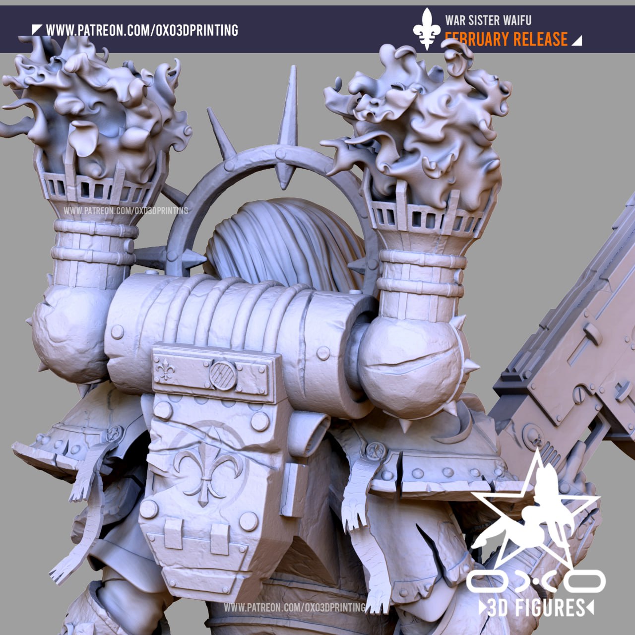 0X03D Figures - War Sister Waifu - 16cm and Miniature