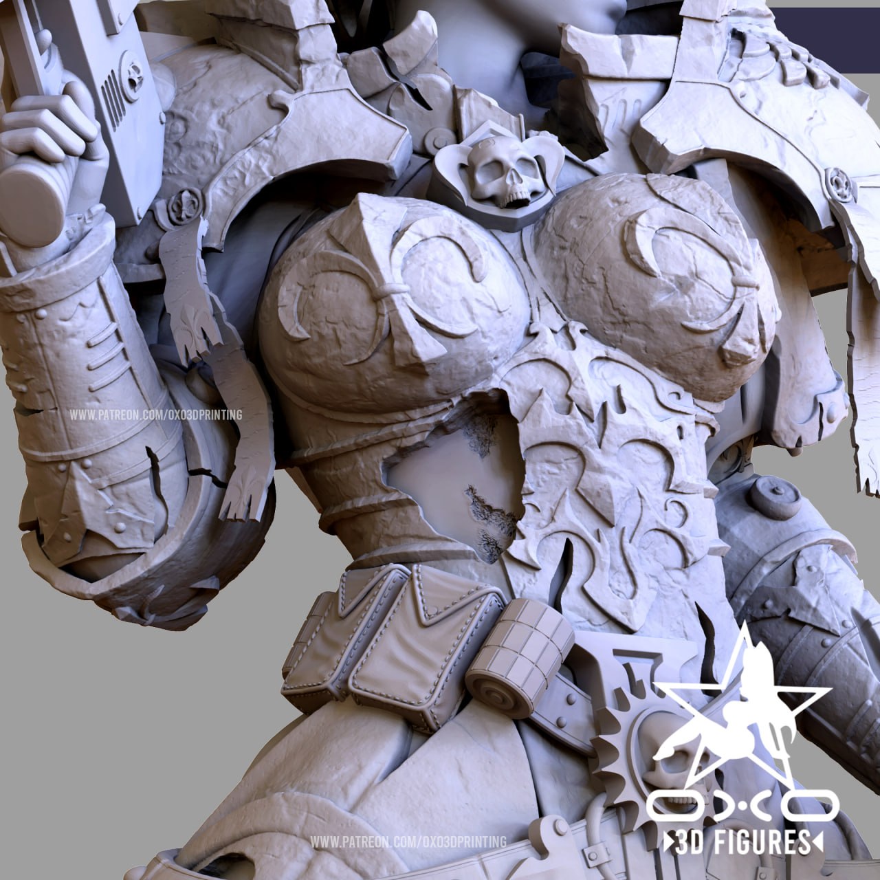 0X03D Figures - War Sister Waifu - 16cm and Miniature