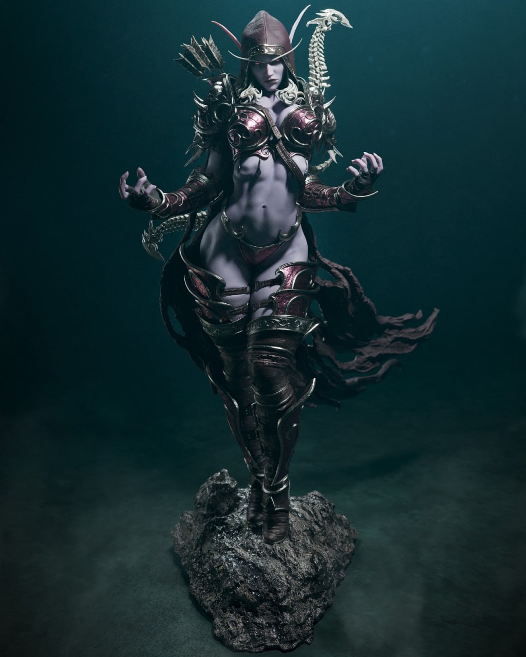 CA3D Studios - Sylvanas Windrunner World of Warcraft 320mm /160mm / 75mm / 40mm