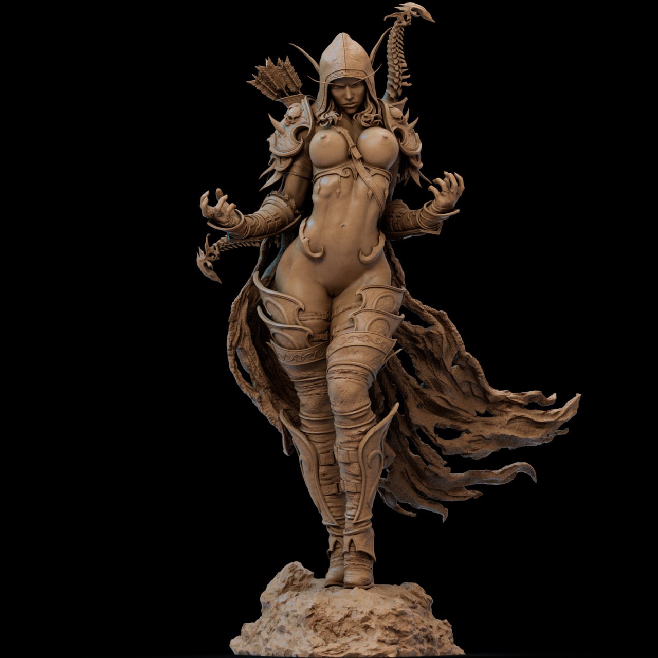 CA3D Studios - Sylvanas Windrunner World of Warcraft 320mm /160mm / 75mm / 40mm