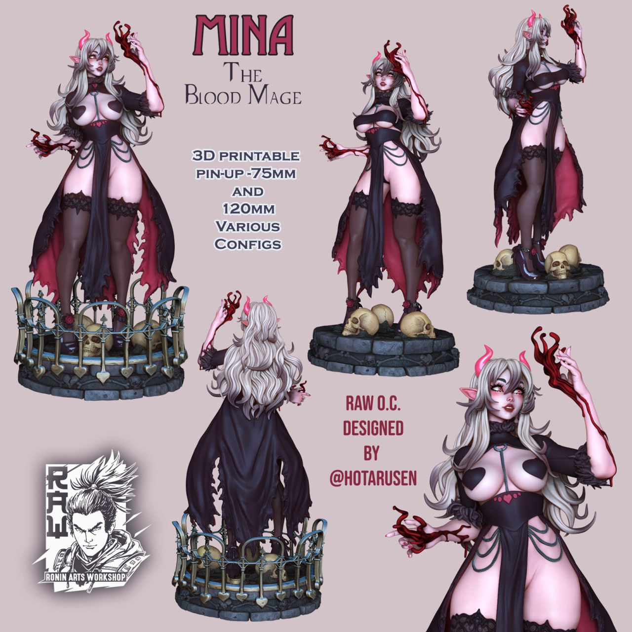 Ronin Arts - Mina, The Blood Mage