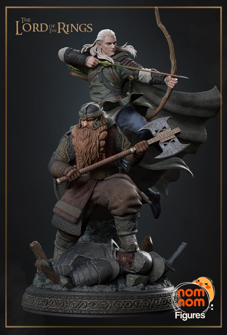 NomNom Figures - Gimli and Legolas - The Lord of The Rings