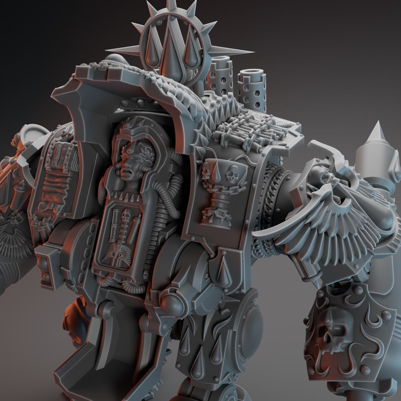 Blackrock Miniatures - Blood Brothers Curator Thicc Boi of Redemption, Blood Angels - Warhammer 40K