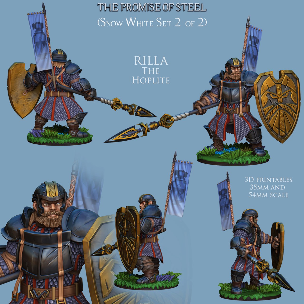 Ronin Arts - Rilla Dwarf Hoplite Fighter - 2025 January