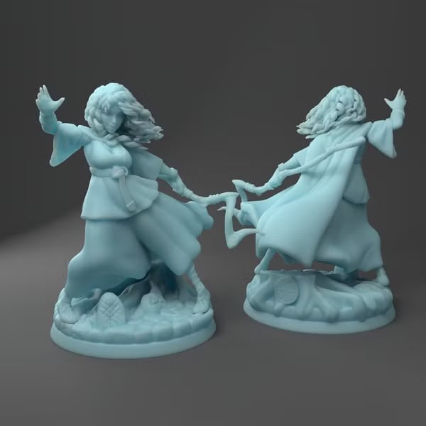 Twin Goddess Miniatures - Aileen, the Celtic Wizard - 2020 August