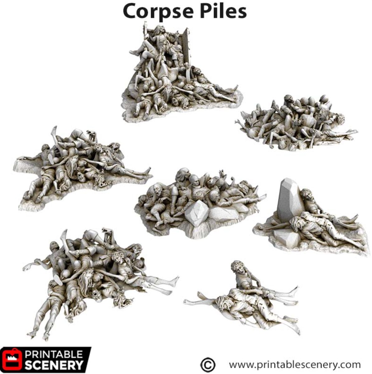 Printable Scenery - Corpse Piles 2, Terrain