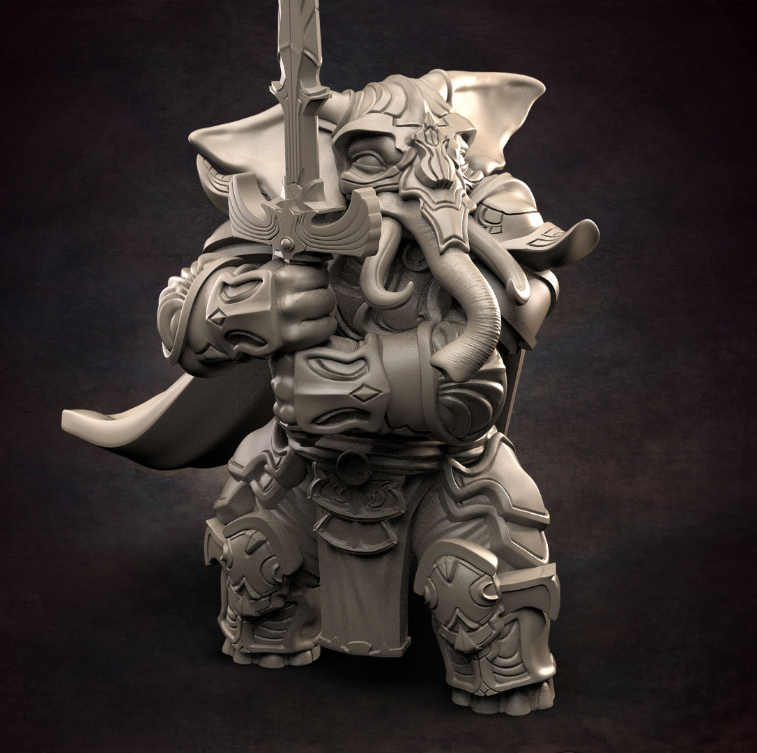 Red Clay Collectibles - Loxodon Paladin 2021 October Release 35mm