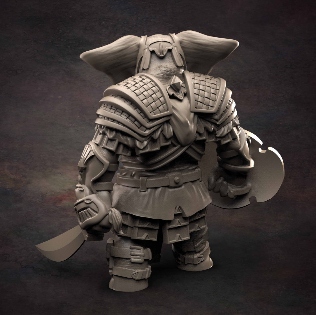 Red Clay Collectibles - Loxodon Fighter 2021 October Release 35mm